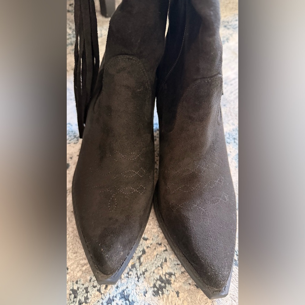 Black Suede Women's Ankle Boots